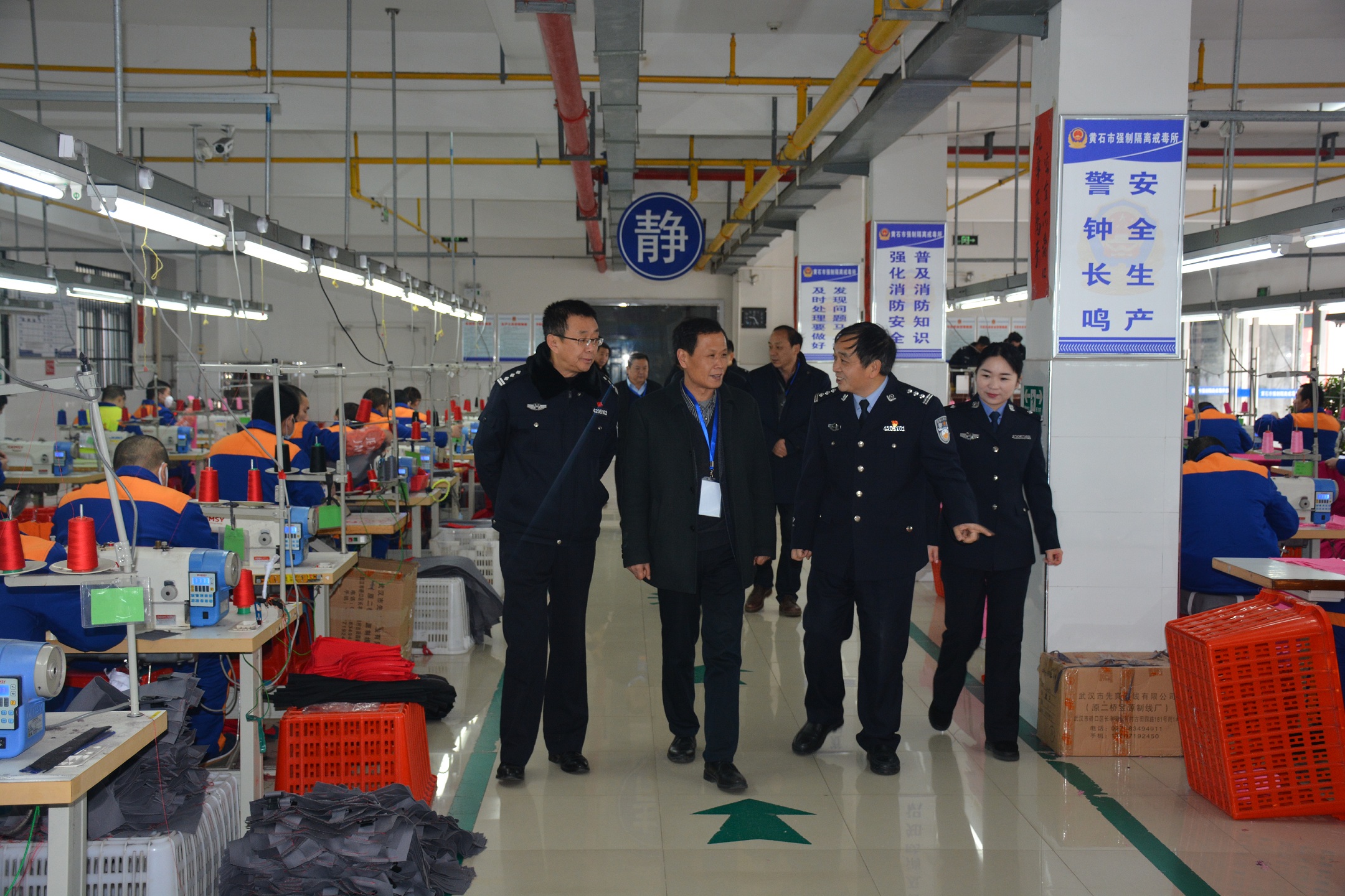魏月明来黄督导检查戒毒场所安全管理工作